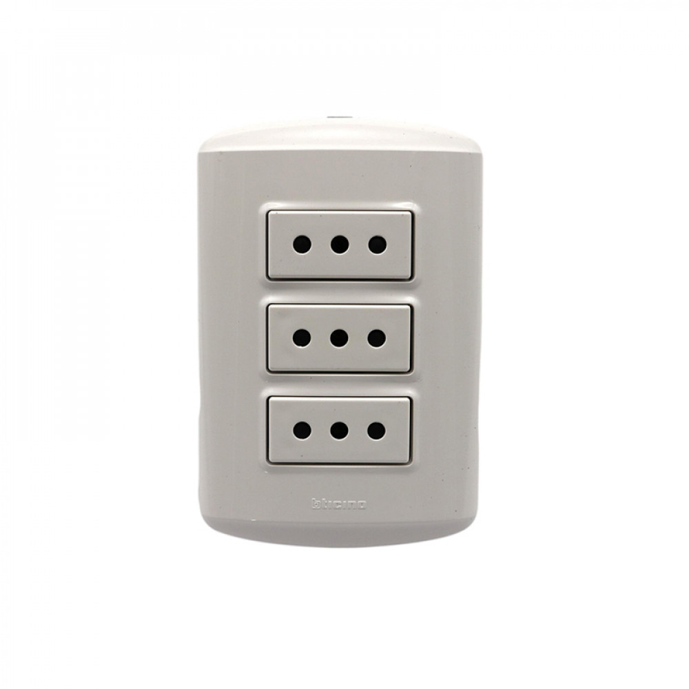 Adaptador Bticino Triple Tris B 2p+t 10a