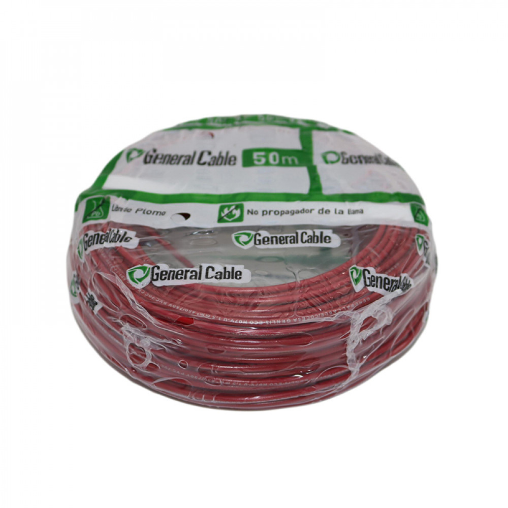 Alambre Plastico Nya Rojo   R-50  1.5 Mm