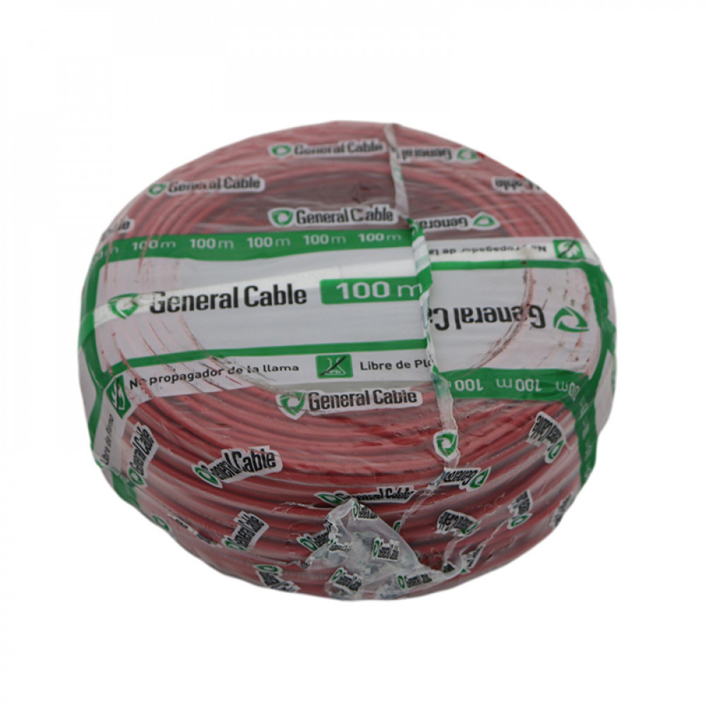 Alambre Plastico Nya Rojo   R-100 2.5 Mm