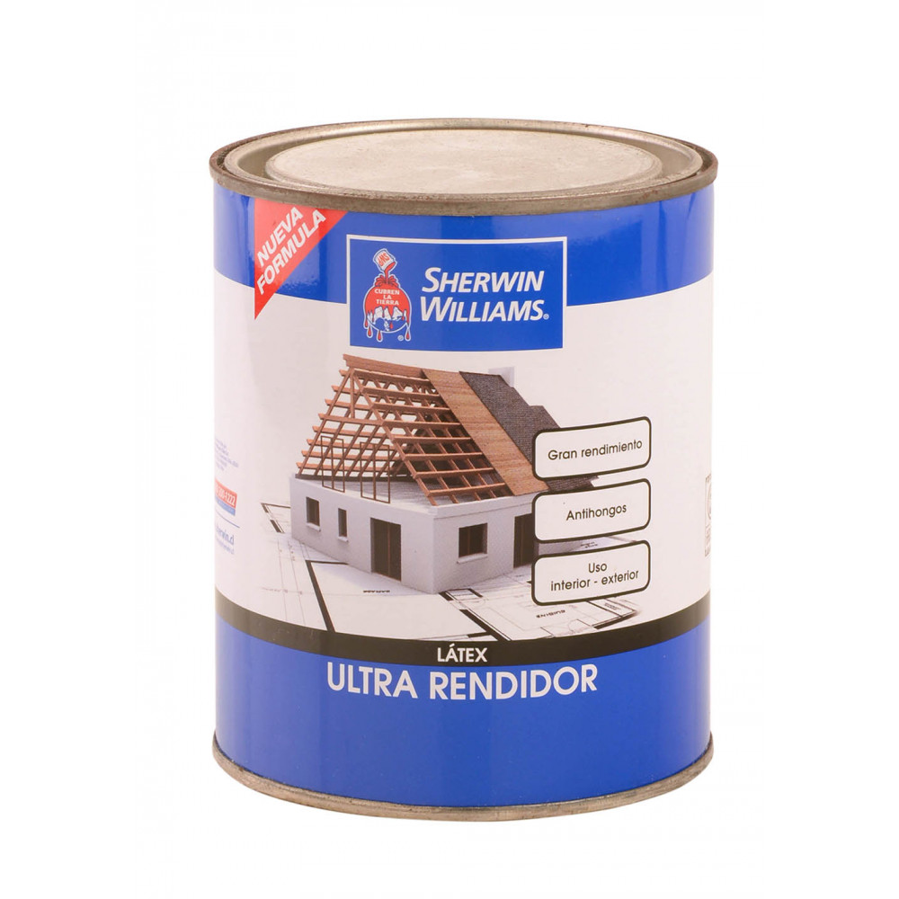 Latex Sherwin Ultra Rend.blanco    1/4gl