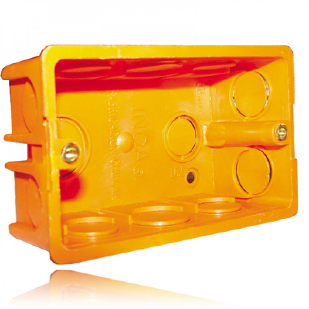 CAJA EMBUTIDA 5/8-3/4 NARANJA           