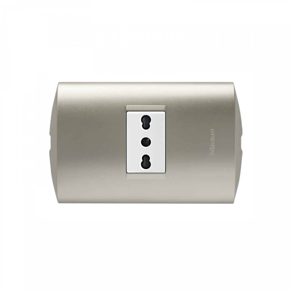Enchufe Bticino 10a Blanco/perla