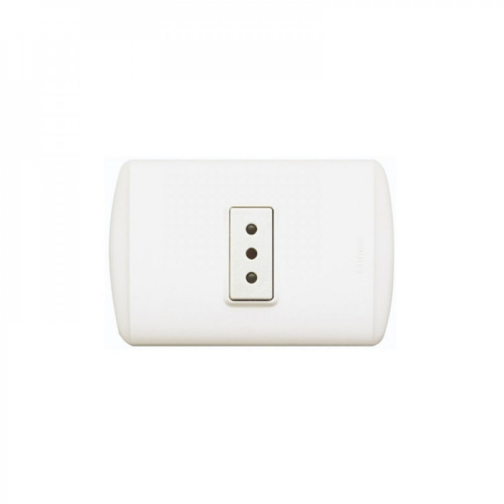 Enchufe Bticino 2p+t 10a 250v Blco