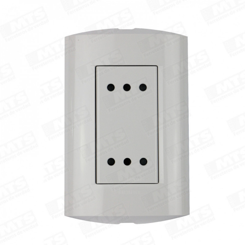Enchufe Bticino Doble 2p+t 10a 250v