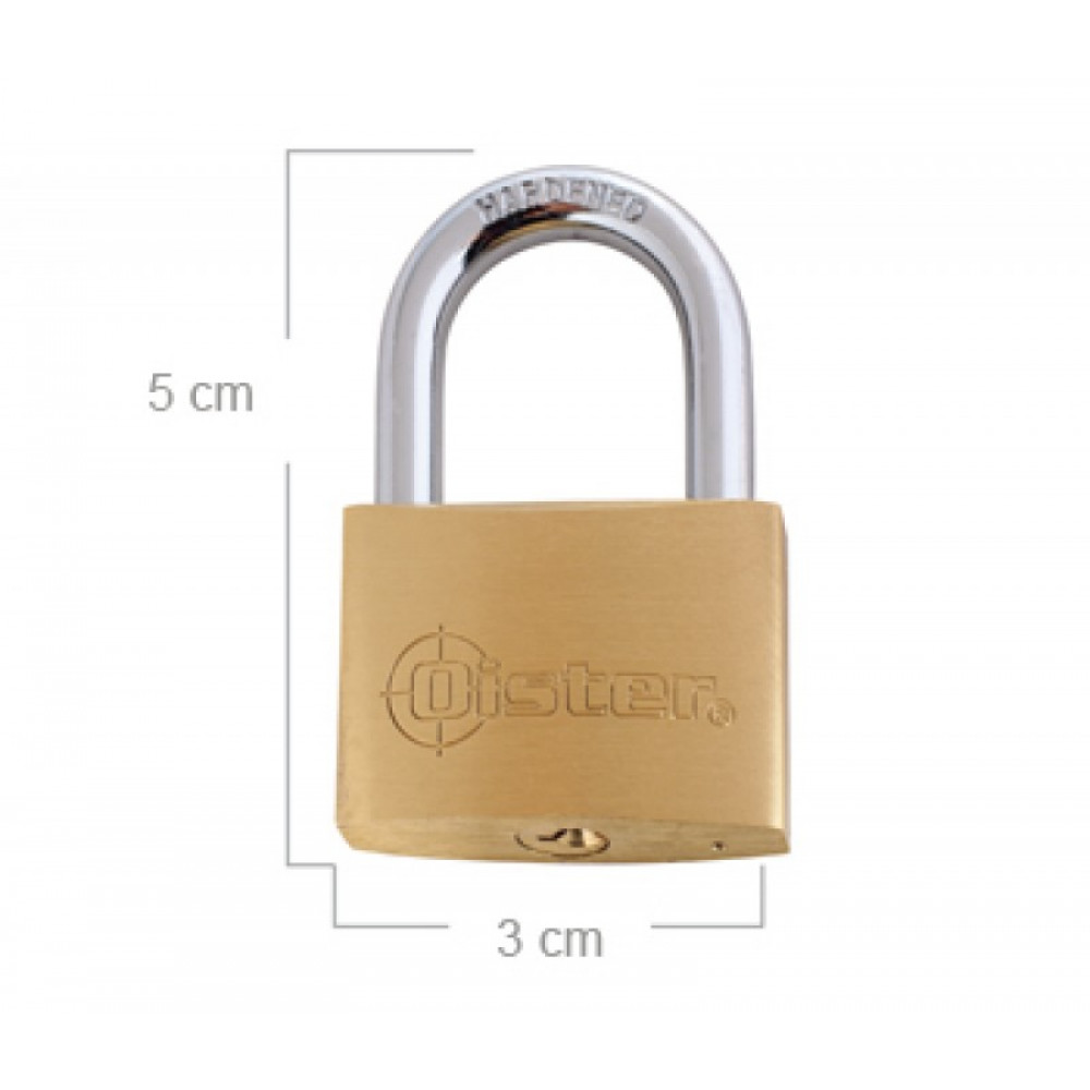 CANDADO OISTER XTRA FIERRO          30mm