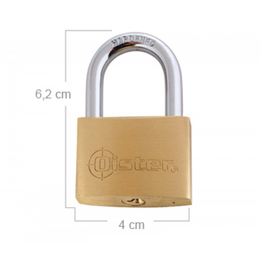 CANDADO OISTER XTRA FIERRO          40mm