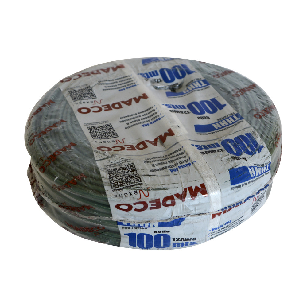 Cable Thhn                 12 Awg  Verde
