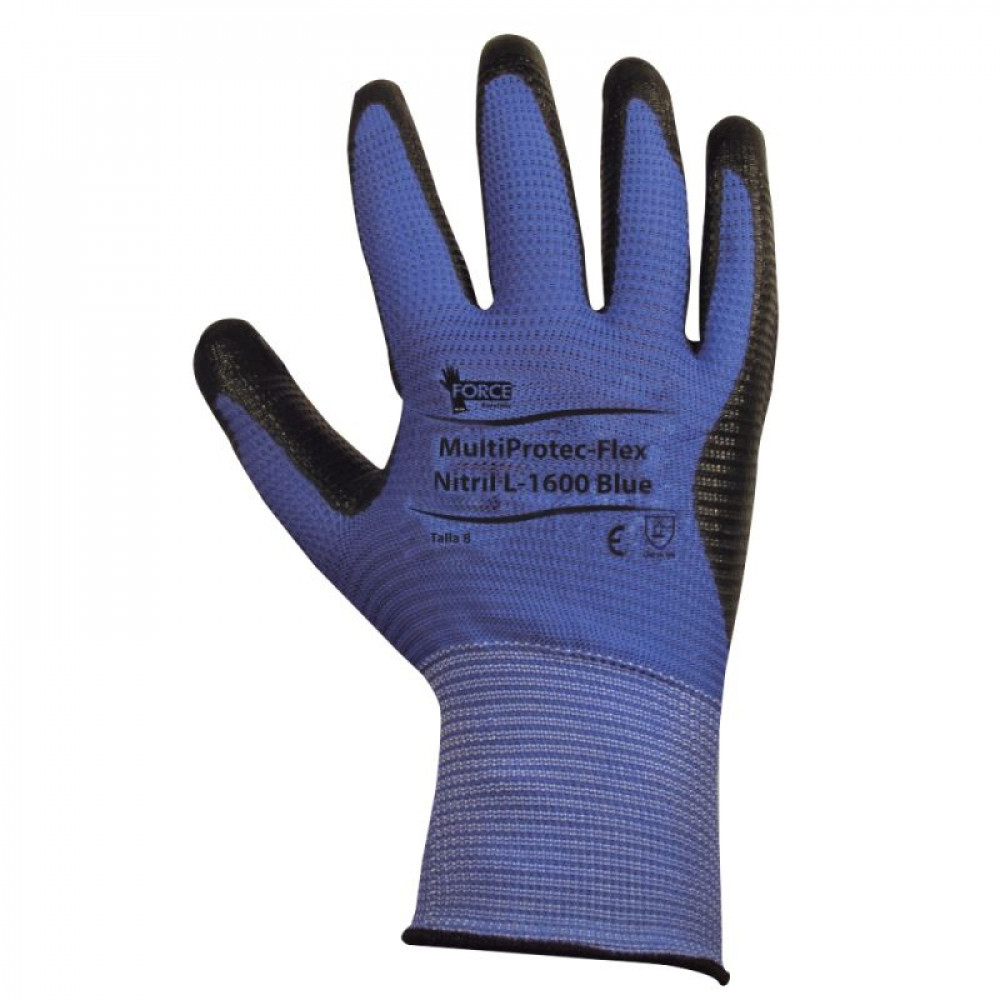GUANTE MULTIPROTEC FLEX AZUL/NEGR. T/9  