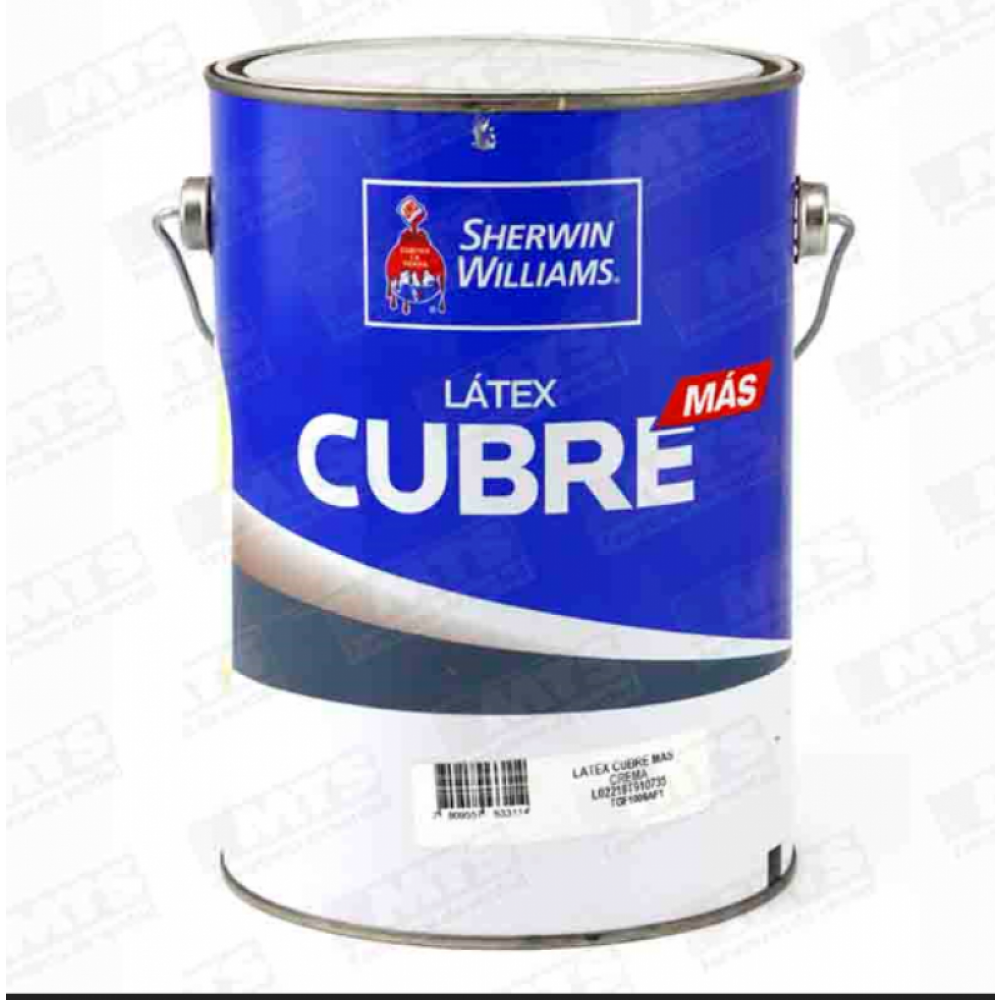 Latex Sherwin Cubre Mas Marfil 1gl