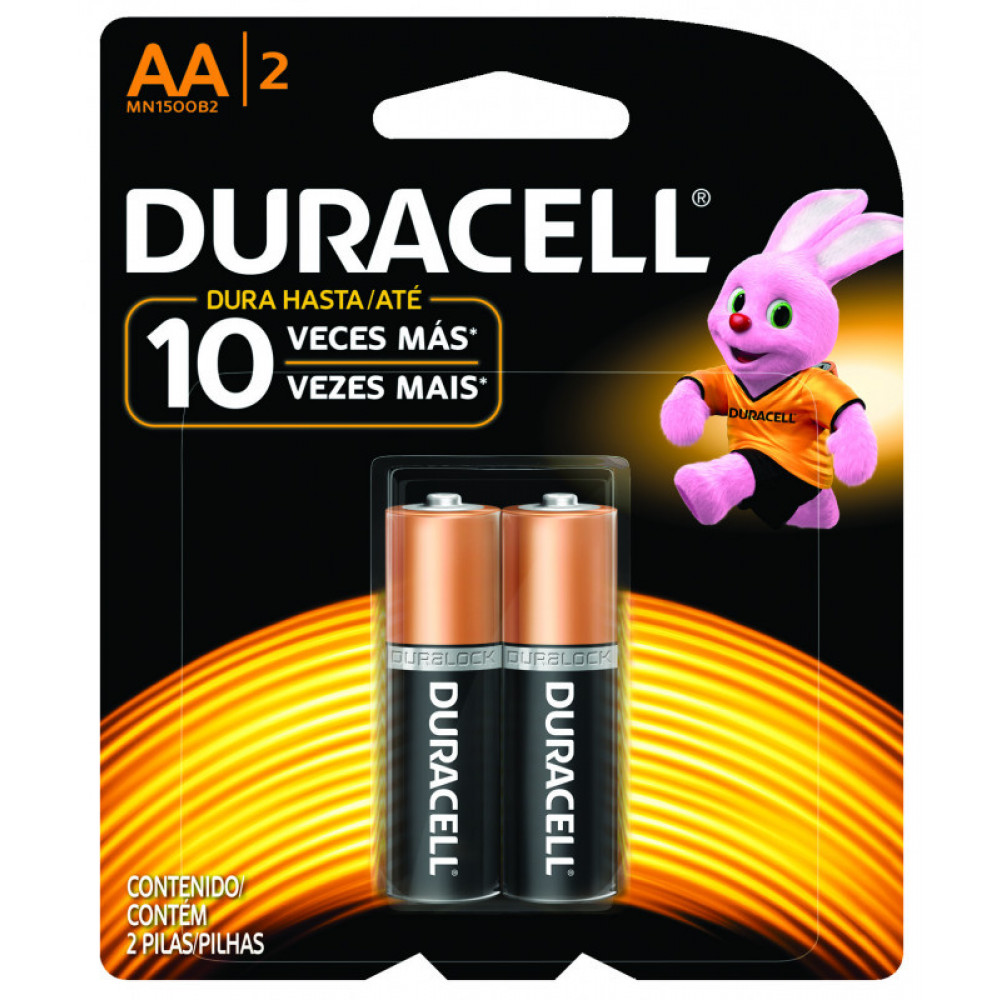 Pilas Duracell Chica Aa (2 Unid.)