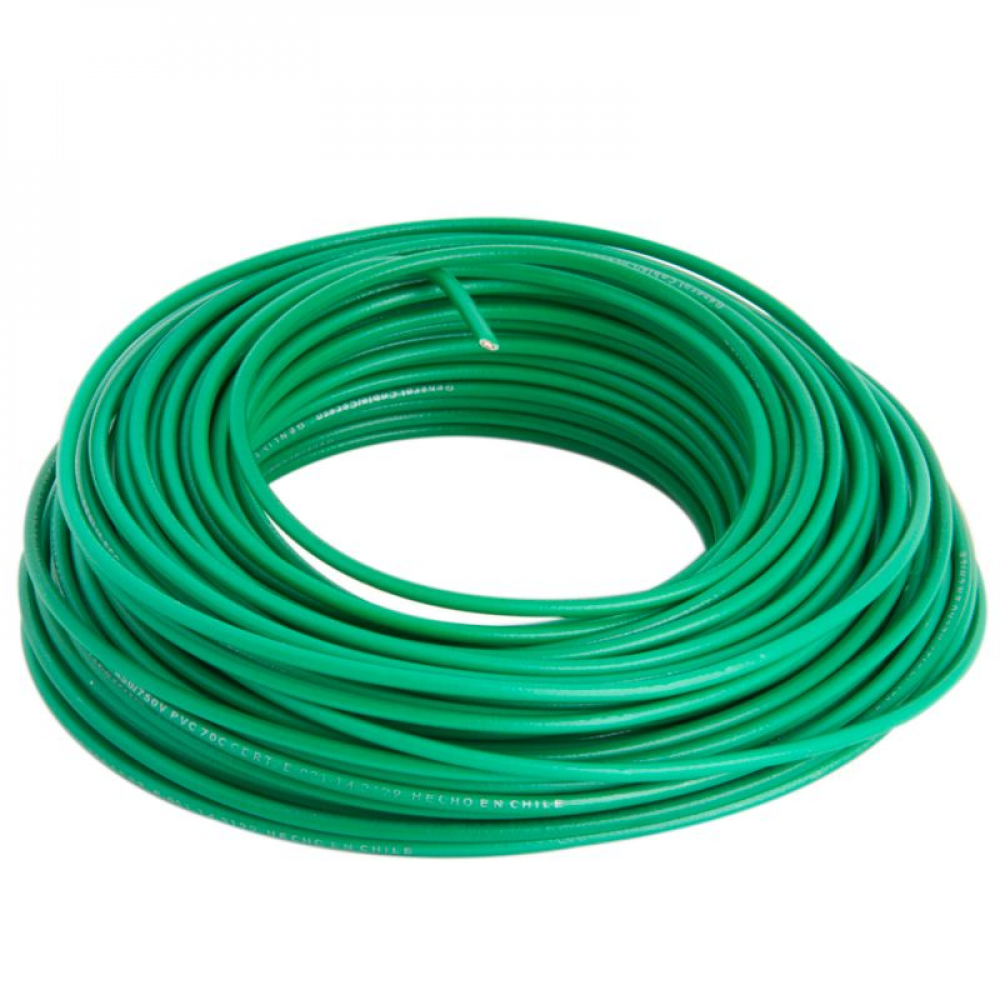 ALAMBRE PLASTICO NYA VERDE R-25   1.5 mm