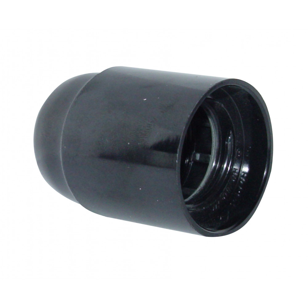 Portalampara E-27 Fenoplastico Negro