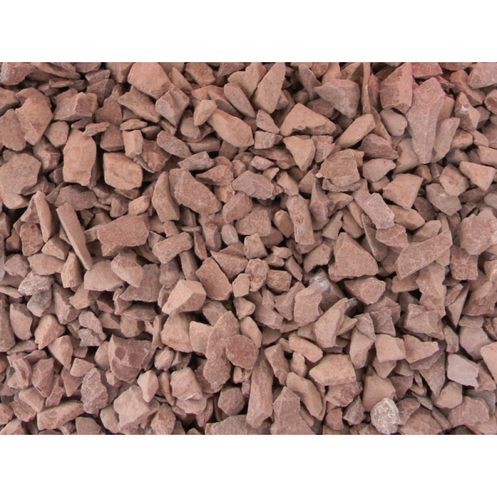 Piedra Gravilla Roja Carbonato  2 Kgs