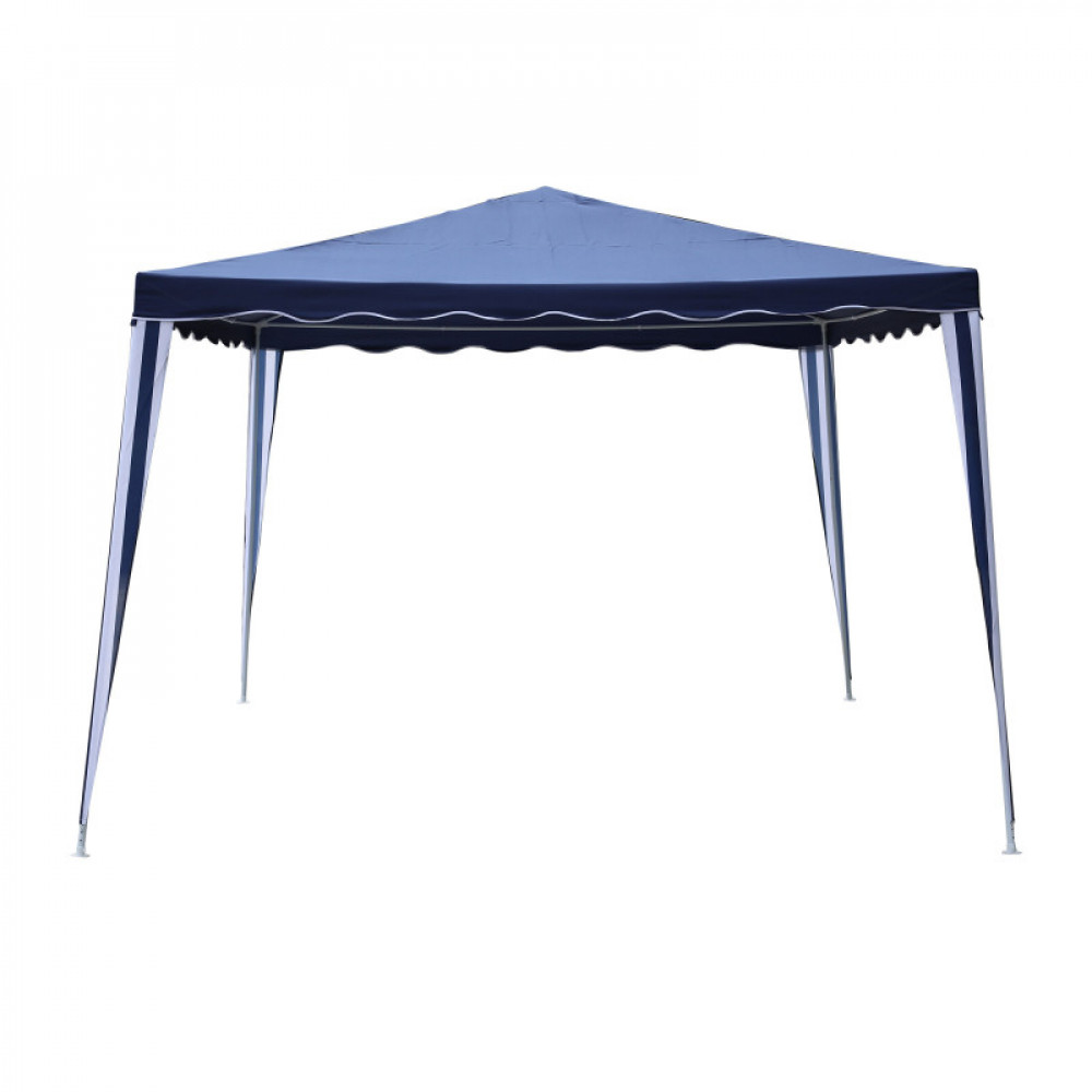 Toldo Azul   Polyester Tubo Acero 3x3 Mt
