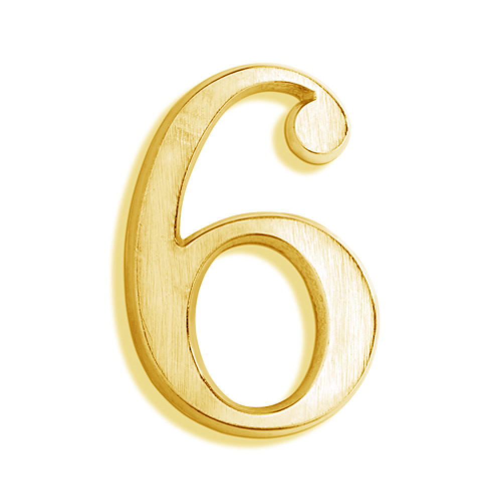 NUMERO 6 BRONCE POLI 171-7 SP        7CM