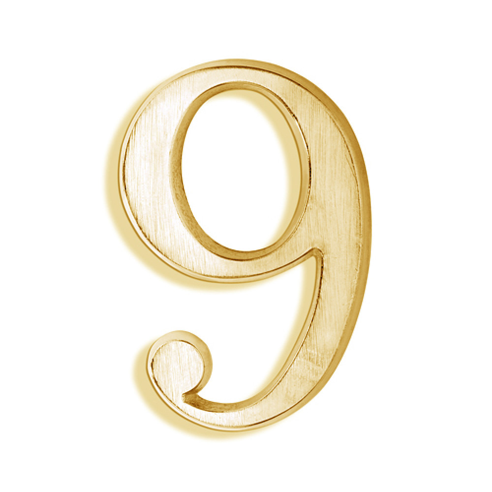 NUMERO 9 BRONCE POLI 171-7 SP        7CM