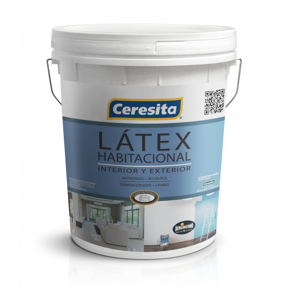 LATEX CERESITA HABITACIONAL BLANCO  4 GL