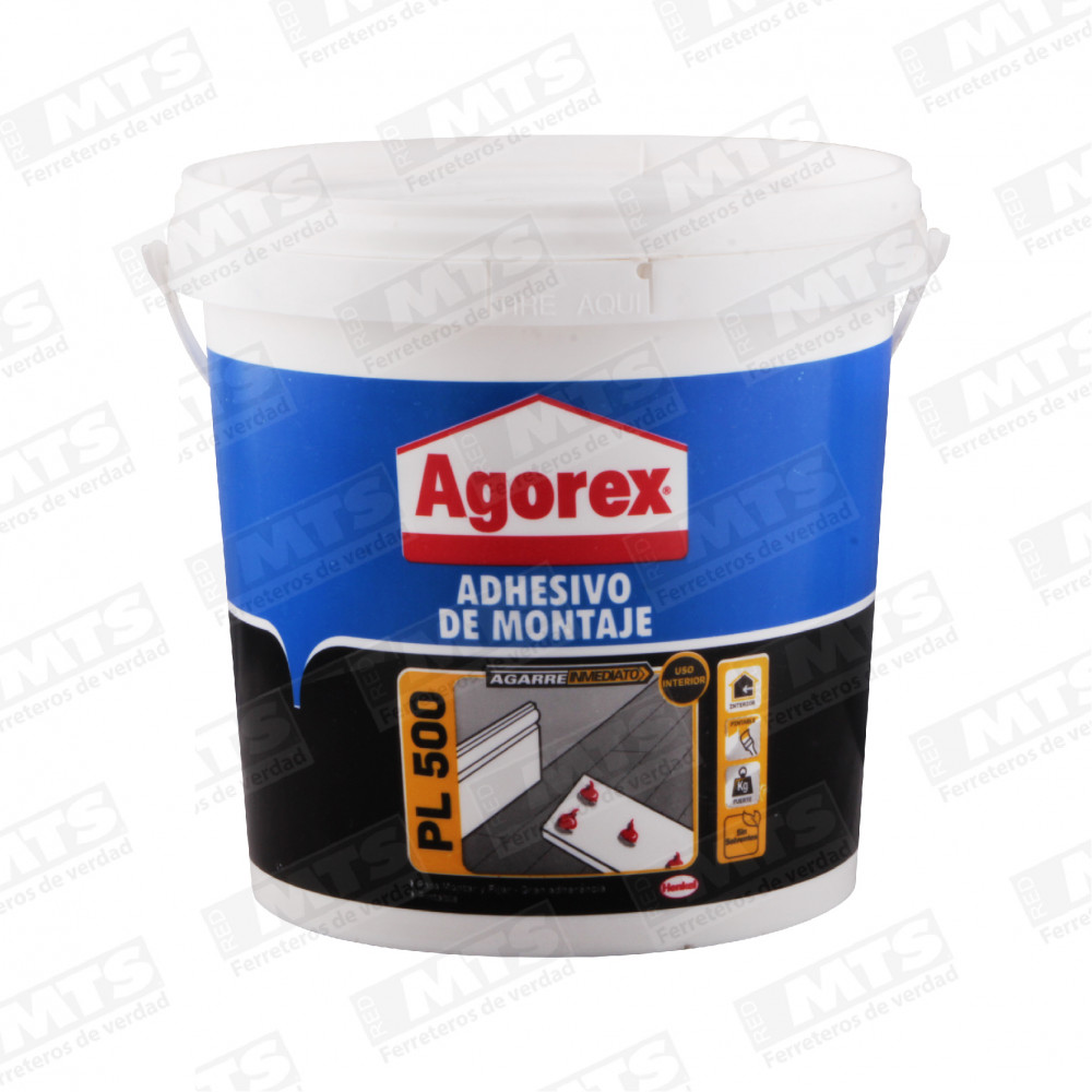 ADHESIVO MONTAJE AGOREX PL 500  3.8 kg  