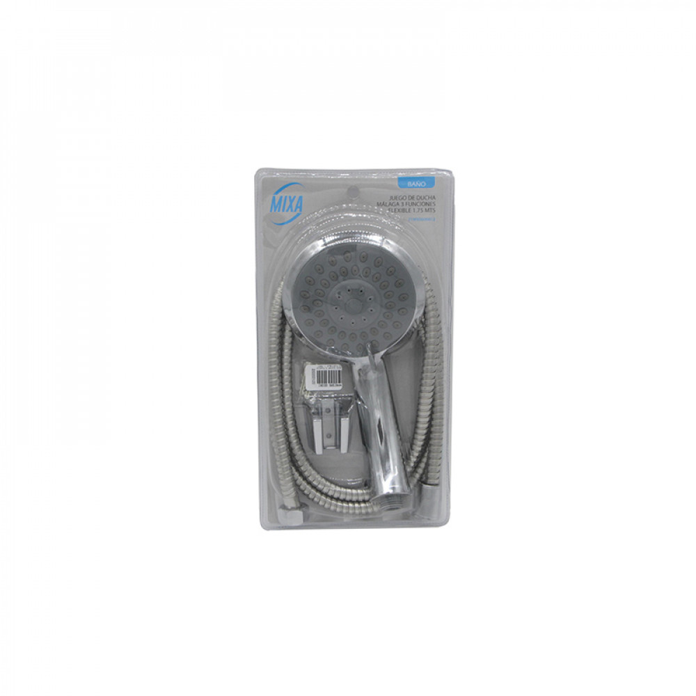 Juego Ducha 3 Funciones Flexible 1.75mt.