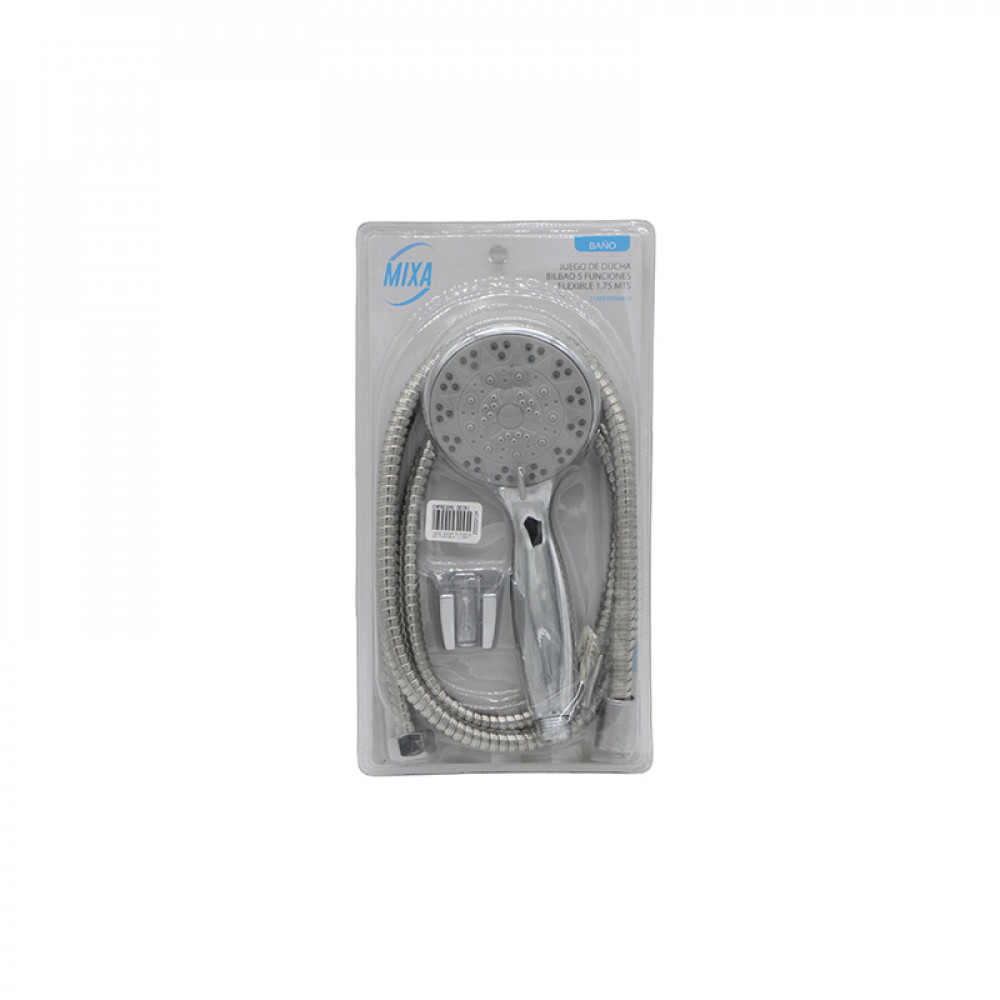 Juego Ducha 5 Funciones Flexible 1.75mt
