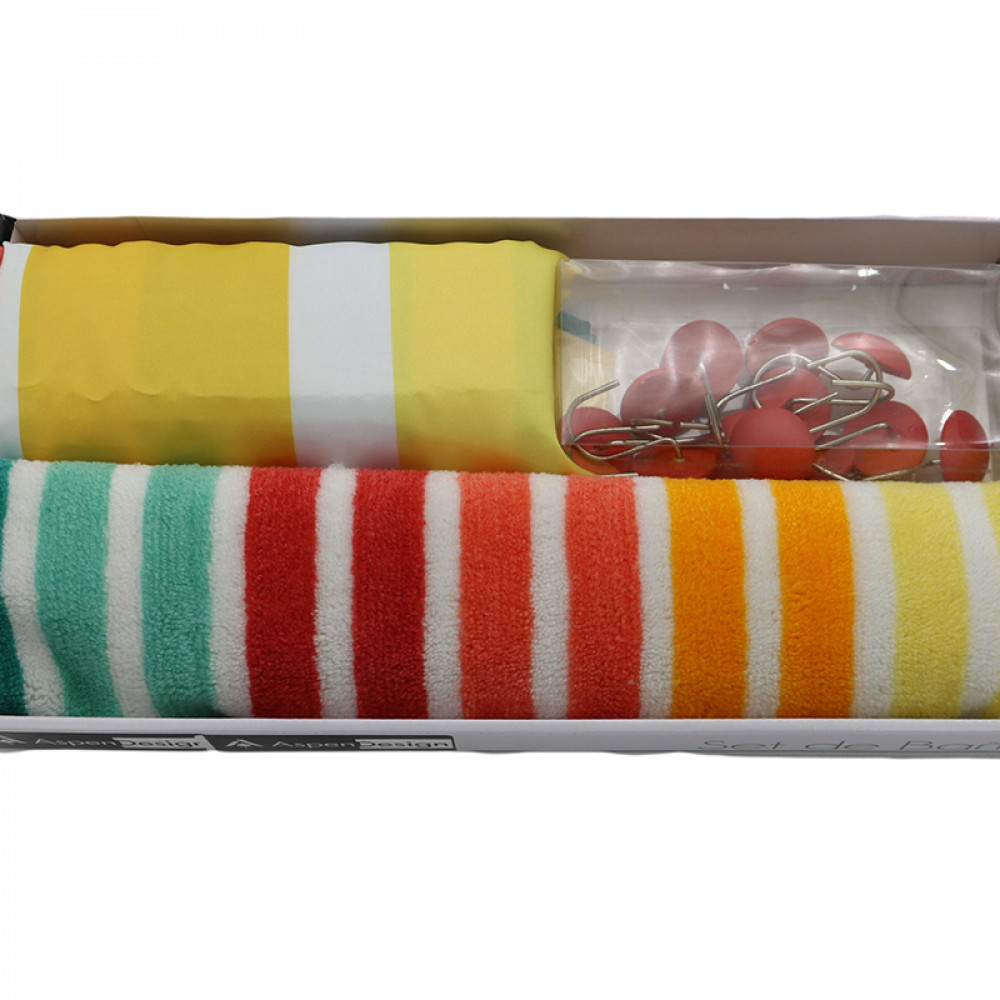 SET BANO CASANOVA RAINBOW          3PZAS