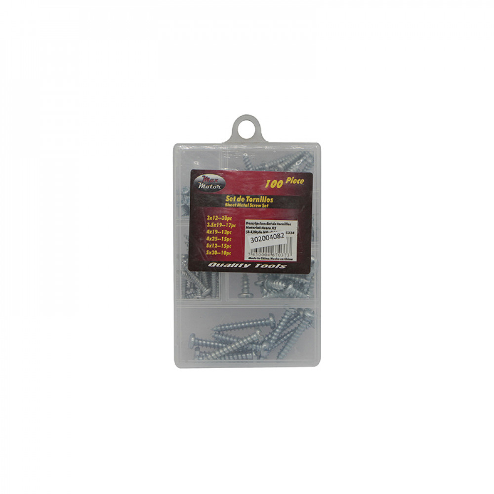 SET D/TORNILLOS                  100PZAS