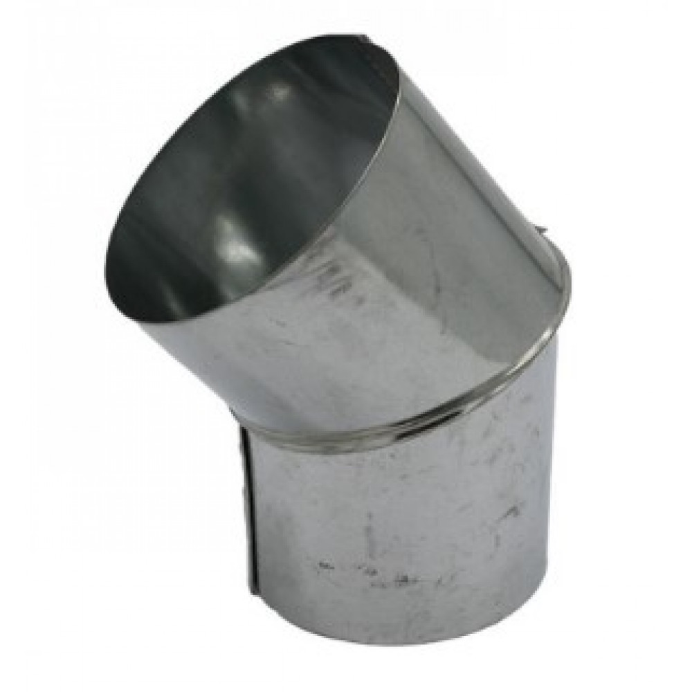 Codo Ventilacion Galvanizado     4''x45gr