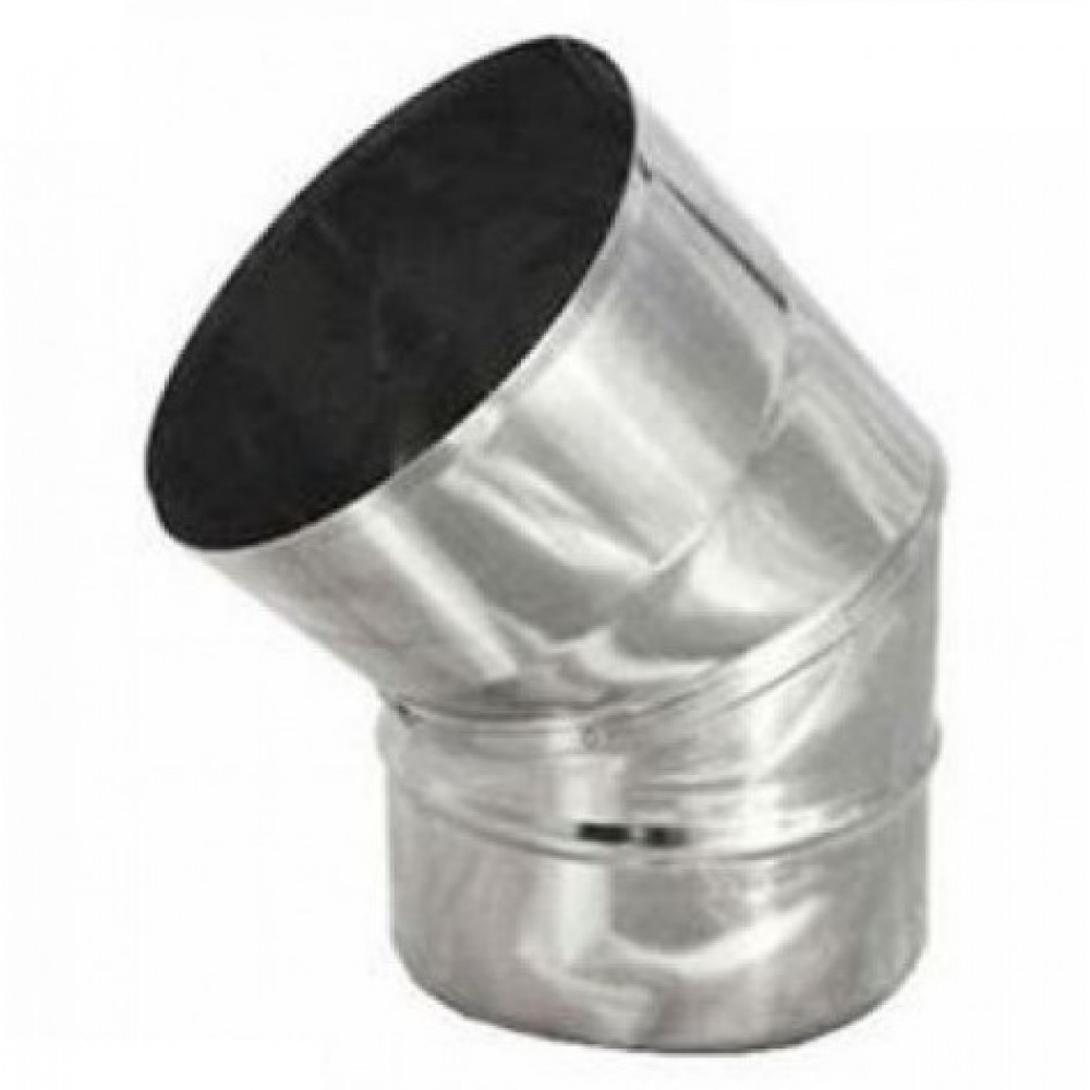 Codo Ventilacion Galvanizado     6''x45gr