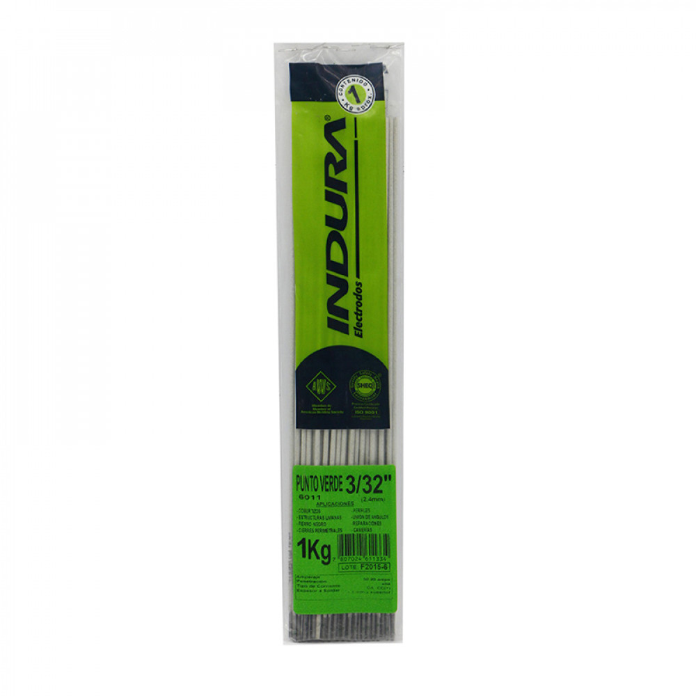 Soldadura Indura Punto Verde 6011  3/32"
