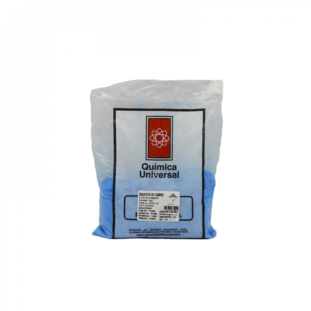 SULFATO DE COBRE BOLSA               1KG
