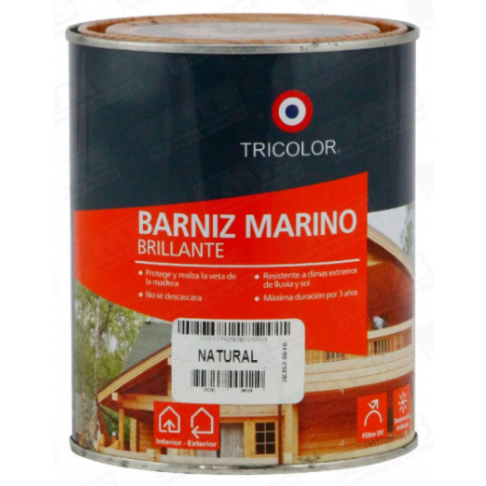 Barniz Tricolor Marino Natural     1/4gl