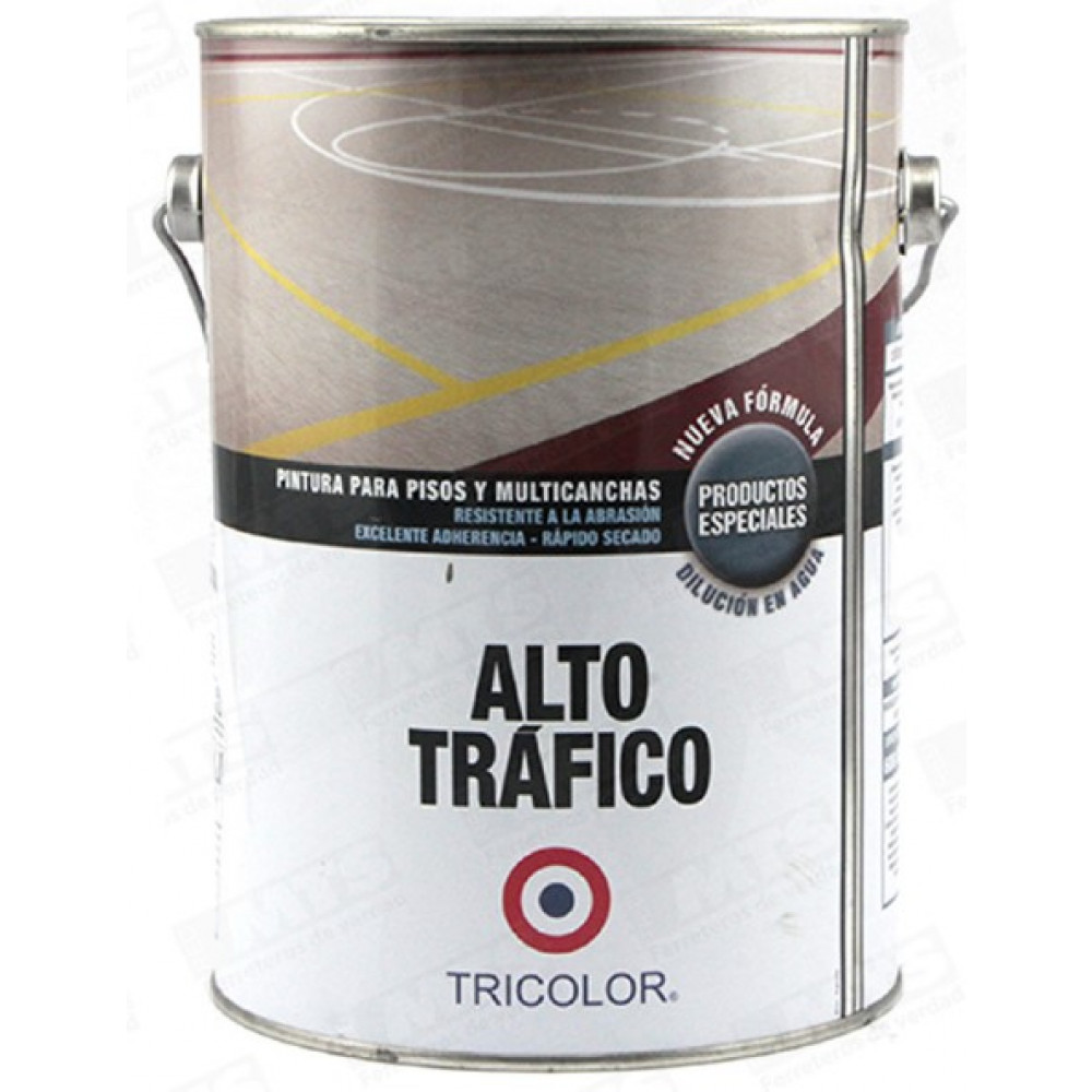 Pintura Alto Trafico Tricolor Verde  1gl
