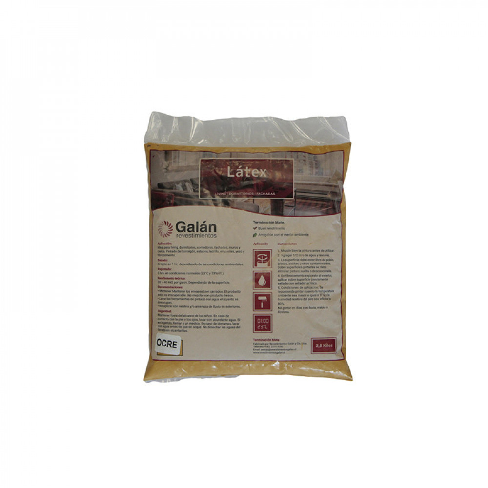 Latex Bolsa Amarillo Ocre