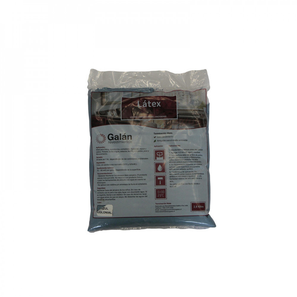 Latex Bolsa Azul Colonial