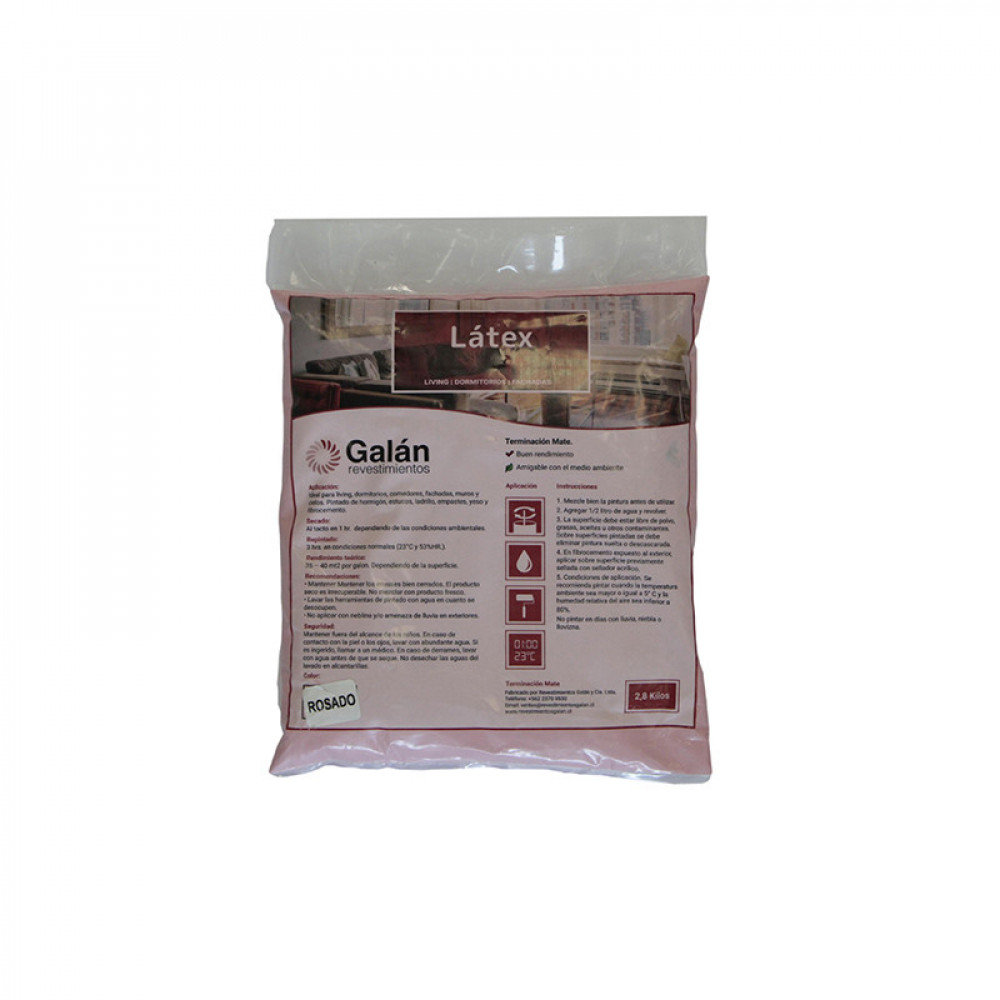 Latex Bolsa Rosado