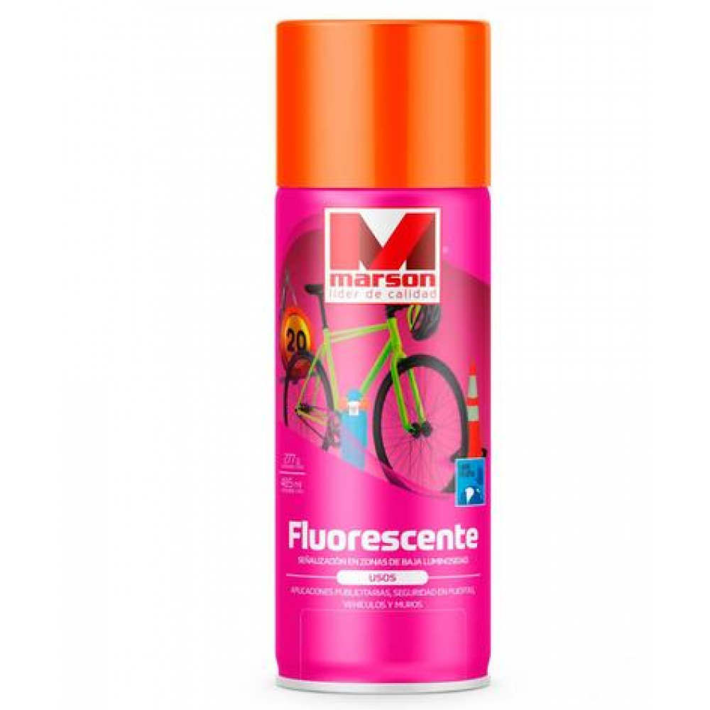 PINTURA FLUORESCENTE MARSON NARANJA