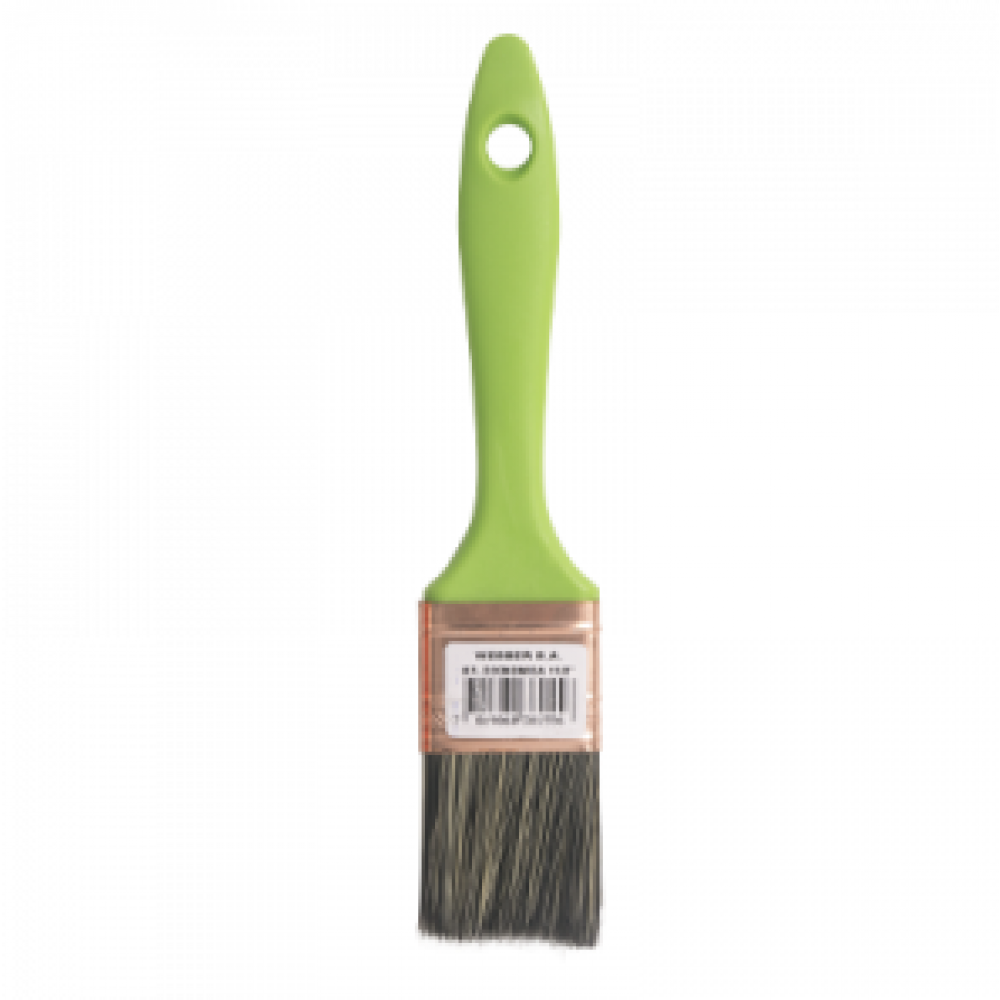 Brocha  Economica Hogar 11/2 Mango Verde