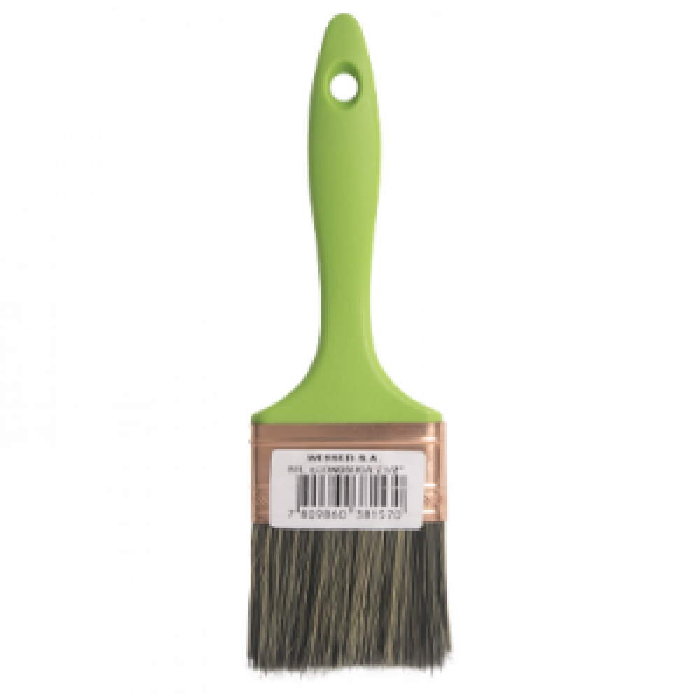 Brocha Economica Hogar 3'' Mango Verde