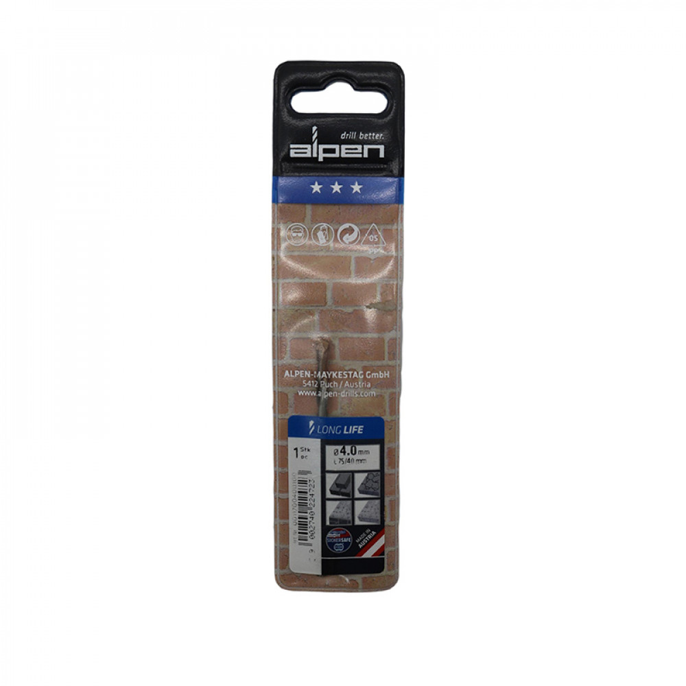 Broca Concreto  Hss 4.0 Mm