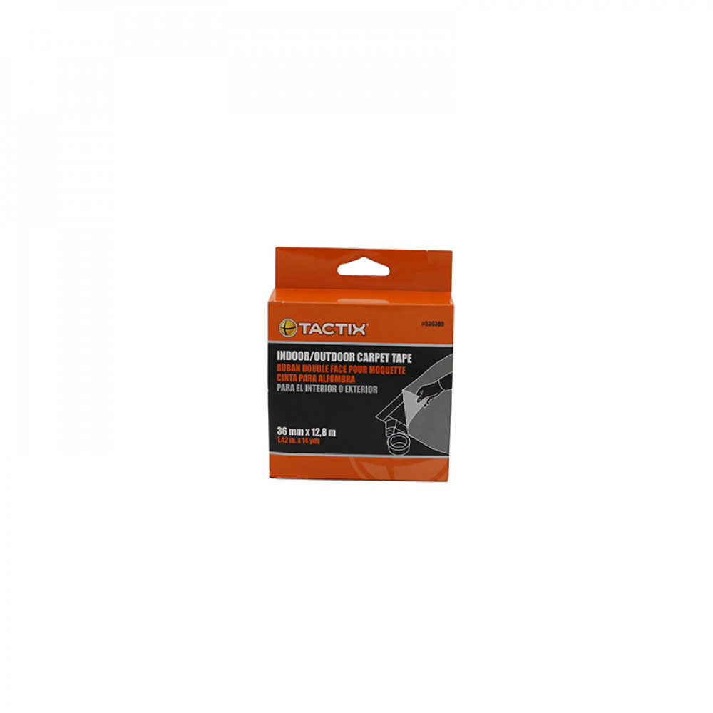 CINTA FIJA ALFOMBRA TACTIX 36MMX12.08MT 