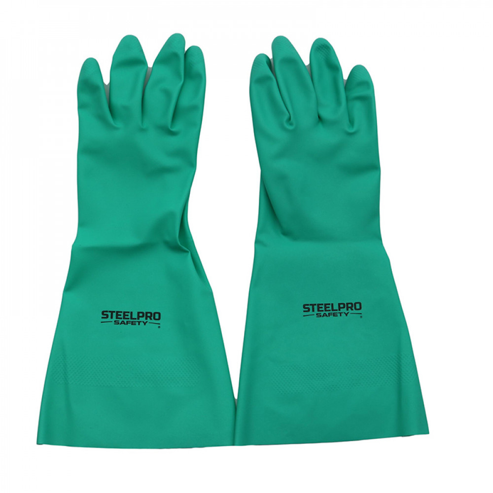GUANTE LATEX NITRILO COLOR VERDE TALLA 7