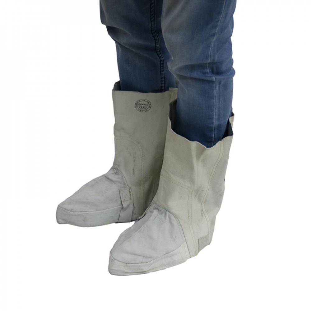 POLAINA DE CUERO AJUSTE VELCRO          