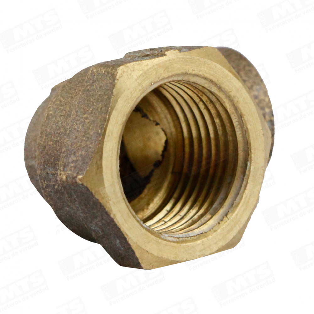 CODO BRONCE SOLDAR HI               1/2