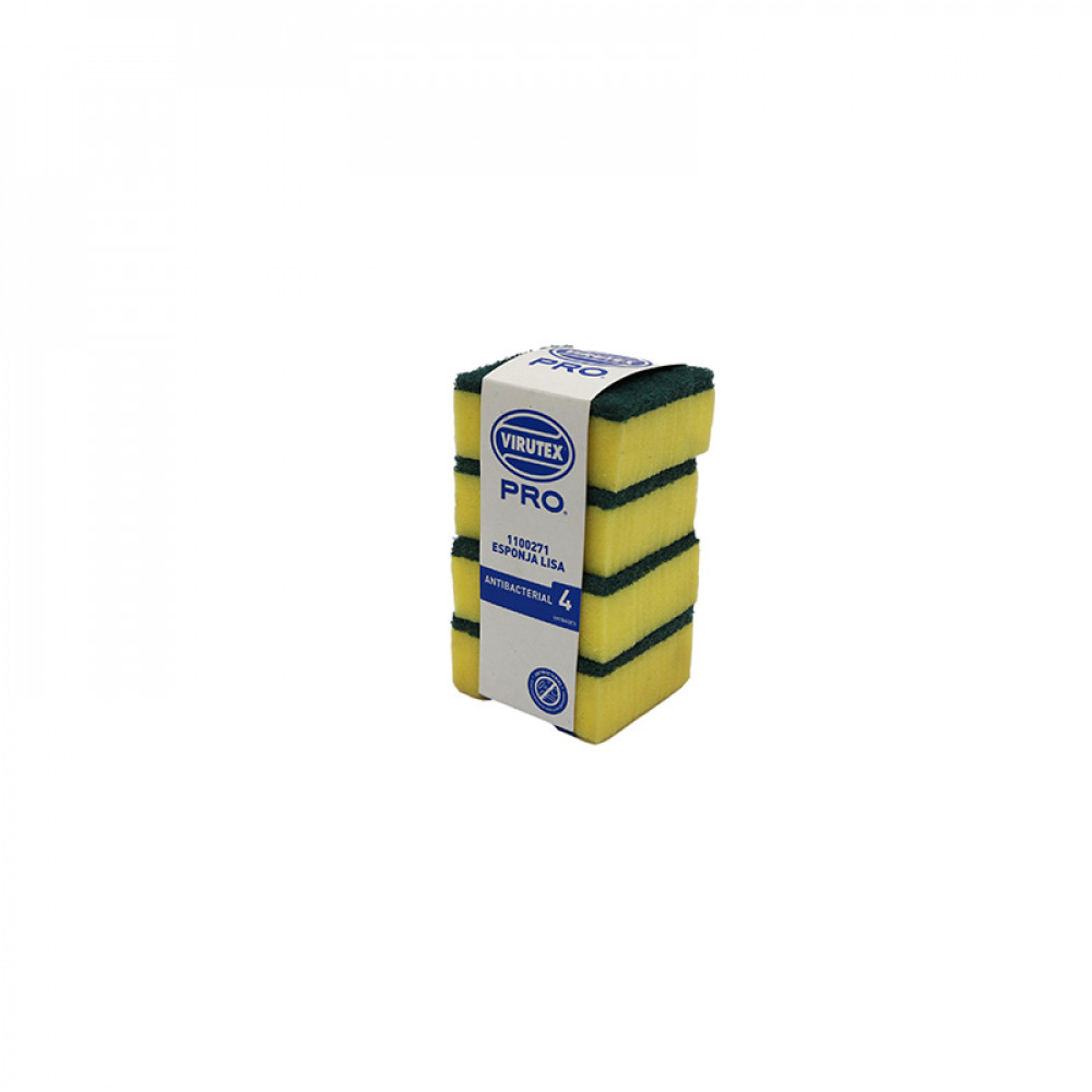 ESPONJA LISA CLASICA (4 UN)