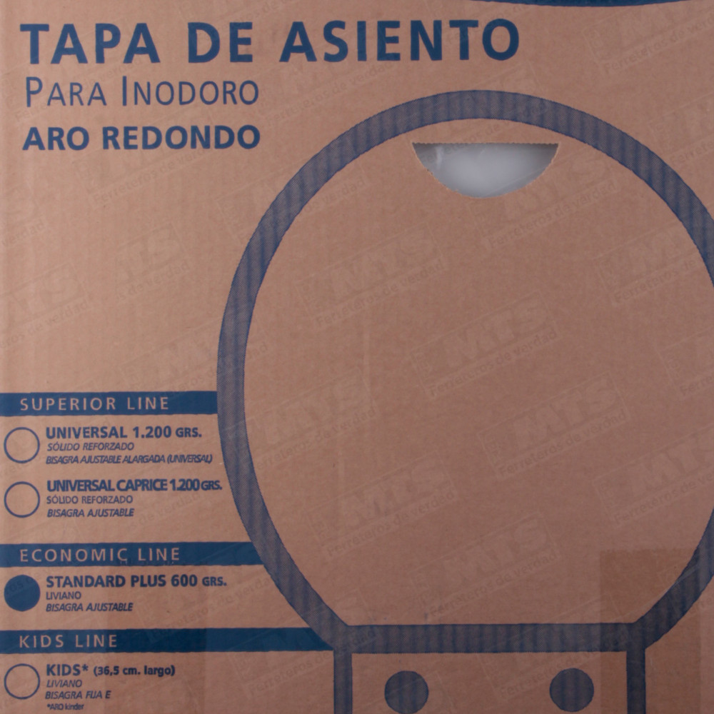 Wc Asiento Standard Plus Blanco Caja