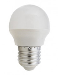 AMPOLLETA LED E27 BOLA  5-6W(40W) CALIDA