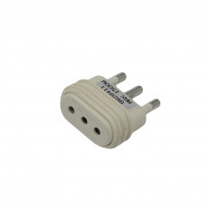 Adaptador Gewiss Ind.2p+t 16a U.10a Blco