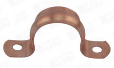 Abrazadera Cobre Doble 1 Rodon        1''