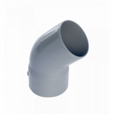 PVC SANITARIO CODO 45 GR.          75 mm