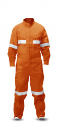 OVEROL POPLIN NARANJO C/REFL.        T-M